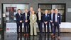 The Sympatec Benelux team together with Sales Manager Western and Southern Europe Max Hollek, Sales Manager Europe Dr Torsten Hübner and Sympatec Managing Director Dr Sebastian Röthele.